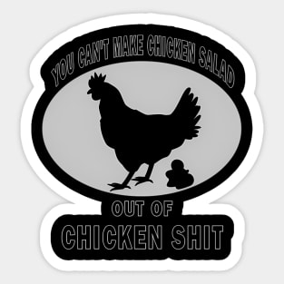 Farm Chicken Humor Poog Poultry Sticker